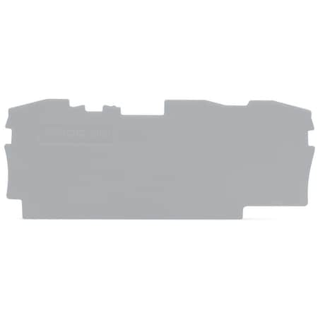 Wago END PLATE FOR 2006-1301, 1MM GREY,  2006-1391